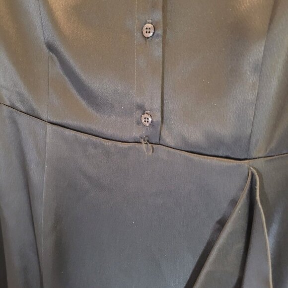 NWT ABS by Allen Schwartz Dress Womens 14 Black Short Sleeve Cocktail Vintage - Picture 9 of 10